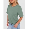 image:imageANRABESS Womens Half Sleeve TShirts Wrinkle Free TopsLight Green