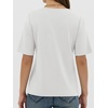 image:imageANRABESS Womens Half Sleeve TShirts Wrinkle Free TopsWhite