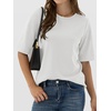 image:imageANRABESS Womens Half Sleeve TShirts Wrinkle Free TopsWhite