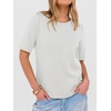 image:imageANRABESS Womens Half Sleeve TShirts Wrinkle Free TopsWhite