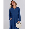 image:imageANRABESS Womens Long Sleeve Fall Flowy Maxi DressesBlue
