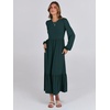 image:imageANRABESS Womens Long Sleeve Fall Flowy Maxi DressesDark Green
