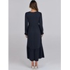 image:imageANRABESS Womens Long Sleeve Fall Flowy Maxi DressesDark Navy Blue