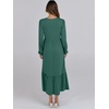image:imageANRABESS Womens Long Sleeve Fall Flowy Maxi DressesGrass Green
