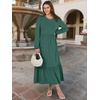 image:imageANRABESS Womens Long Sleeve Fall Flowy Maxi DressesGrass Green