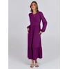 image:imageANRABESS Womens Long Sleeve Fall Flowy Maxi DressesPurple
