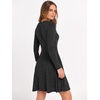 image:imageANRABESS Womens Long Sleeve Fall Ribbed Knit Short Sweater DressBlack