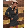 image:imageANRABESS Womens Long Sleeve Turtle Neck Fall Bodycon Mini Sweater DressesBlack