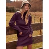 image:imageANRABESS Womens Long Sleeve Turtle Neck Fall Bodycon Mini Sweater DressesDeep Purple