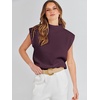 image:imageANRABESS Womens Mock Neck Sweater Vest Work Fall Sleeveless SweatersDeep Purple
