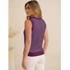 image:imageANRABESS Womens Sleeveless Sweater Vest Striped Tank TopsDark Magnta Blue