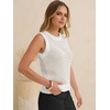 image:imageANRABESS Womens Sleeveless Sweater Vest Striped Tank TopsWhite Apricot