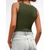 image:imageANRABESS Womens Summer V Neck Tank Tops Sleeveless SweatersArmy Green