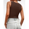 image:imageANRABESS Womens Summer V Neck Tank Tops Sleeveless SweatersChocolate Brown