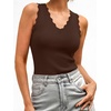 image:imageANRABESS Womens Summer V Neck Tank Tops Sleeveless SweatersChocolate Brown