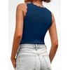 image:imageANRABESS Womens Summer V Neck Tank Tops Sleeveless SweatersDark Teal