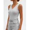image:imageANRABESS Womens Summer V Neck Tank Tops Sleeveless SweatersLight Grey