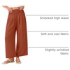 image:imageANRABESS Womens Wide Leg Palazzo Pants with PocketsBrick Red