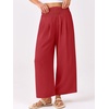 image:imageANRABESS Womens Wide Leg Palazzo Pants with PocketsRed