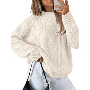 image:imageANRABESS Sweaters for Women Oversized Cable Knit Pullover Fall OutfitsApricot