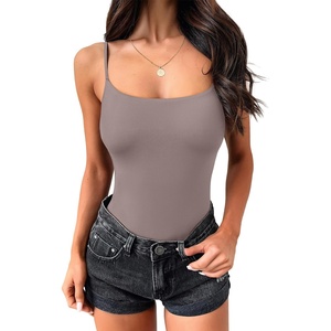 image:imageANRABESS Tank Tops for Women Summer Double Lined Sleeveless TopKhaki Pink