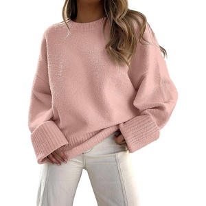 image:imageANRABESS Women Oversized Cozy Knit Sweaters 2026 Fall Fashion OutfitsCoral
