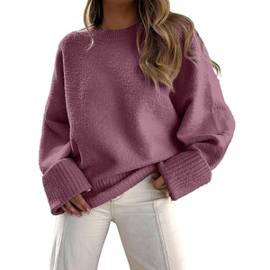image:imageANRABESS Women Oversized Cozy Knit Sweaters 2026 Fall Fashion OutfitsMauve Pink