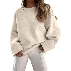 image:imageANRABESS Women Oversized Cozy Knit Sweaters 2026 Fall Fashion OutfitsParchment