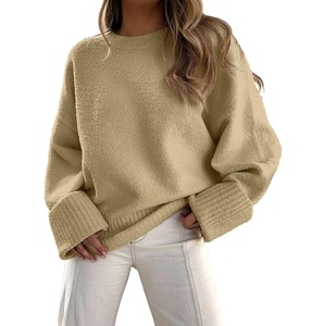 image:imageANRABESS Women Oversized Cozy Knit Sweaters 2026 Fall Fashion OutfitsYellow Tan