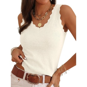 image:imageANRABESS Womens Summer V Neck Tank Tops Sleeveless SweatersWhite