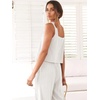 image:imageANRABESS 2 Piece Linen Set for Women Summer OutfitsWhite