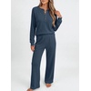 image:imageANRABESS 2 Piece Lounge Sets for Women Fall Travel OutfitNavy Blue