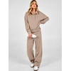 image:imageANRABESS 2 Piece Set for Women Fall Outfits SweatsuitsTaupe