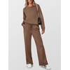 image:imageANRABESS 2 Piece Set for Women Lounge Airport Fall OutfitsBrown