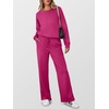 image:imageANRABESS 2 Piece Set for Women Lounge Airport Fall OutfitsRose Red