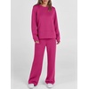 image:imageANRABESS 2 Piece Set for Women Lounge Airport Fall OutfitsRose Red