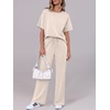 image:imageANRABESS 2 Piece Sets for Women Travel Airport OutfitsApricot