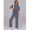 image:imageANRABESS 2 Piece Sets for Women Travel Airport OutfitsDeep Gray