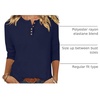 image:imageANRABESS 34 Sleeve Henley Tops for Women Button ShirtsDark Blue