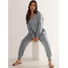 image:imageANRABESS Jumpsuits for Women 2026 Fall Pajamas OutfitsGrey