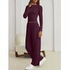 image:imageANRABESS Long Sleeve Lounge Pajama Sets for Women 2 PiecePurple