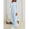 image:imageANRABESS Long Sleeve Lounge Pajama Sets for Women 2 PieceSky Blue