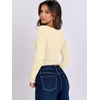 image:imageANRABESS Long Sleeve Shirts for Women Double Lined Crop TopsParchment Apricot