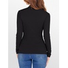 image:imageANRABESS Long Sleeve Shirts for Women Mock Neck TopsBlack