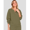 image:imageANRABESS Lounge Matching Set for Women 2 Piece Sets Sweatsuits Fall OutfitsArmy Green
