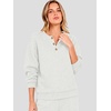 image:imageANRABESS Lounge Matching Set for Women 2 Piece Sets Sweatsuits Fall OutfitsLight Grey