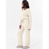 image:imageANRABESS Lounge Sets for Women 2 Piece Fuzzy Pajama SetBeige