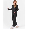 image:imageANRABESS Lounge Sets for Women 2 Piece Fuzzy Pajama SetBlack