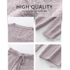 image:imageANRABESS Lounge Sets for Women 2 Piece Fuzzy Pajama SetSilver Grey