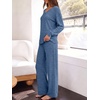 image:imageANRABESS Pajamas for Women Set Comfy 2 Piece Lounge OutfitsBlue
